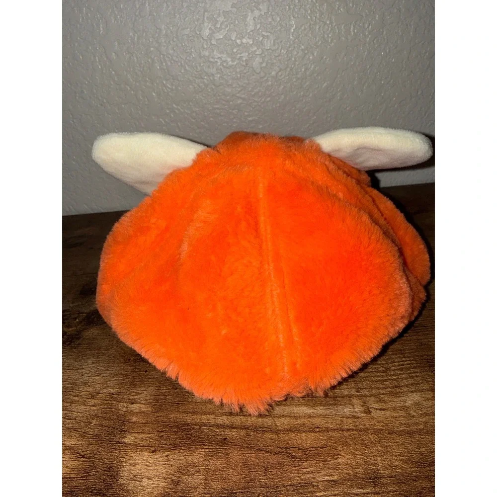 Disney Pixar Turning Red Panda Meilin Lee Faux Fur Baseball Hat Orange Plush Cap